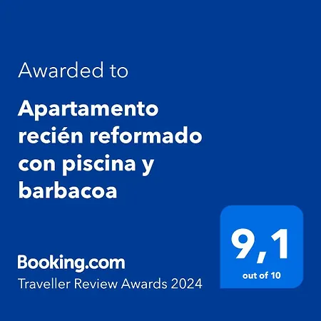 Apartamento Con Piscina Y Barbacoa *